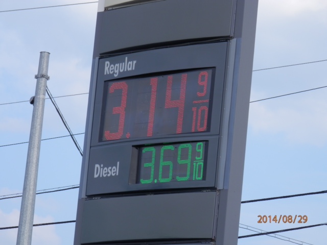 Can you believe how cheap gas is back here?