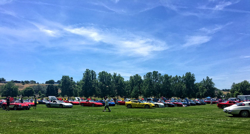 At the 2016 'Corvettes on the Columbia' event.