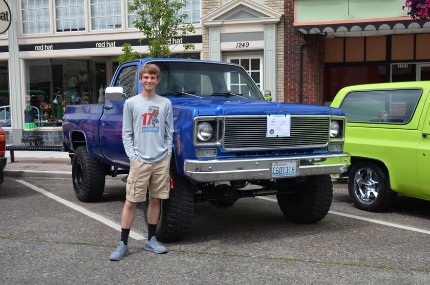 Kevin Wilbur and his 1979 Chev K-10 (Little Indian Embroidery)